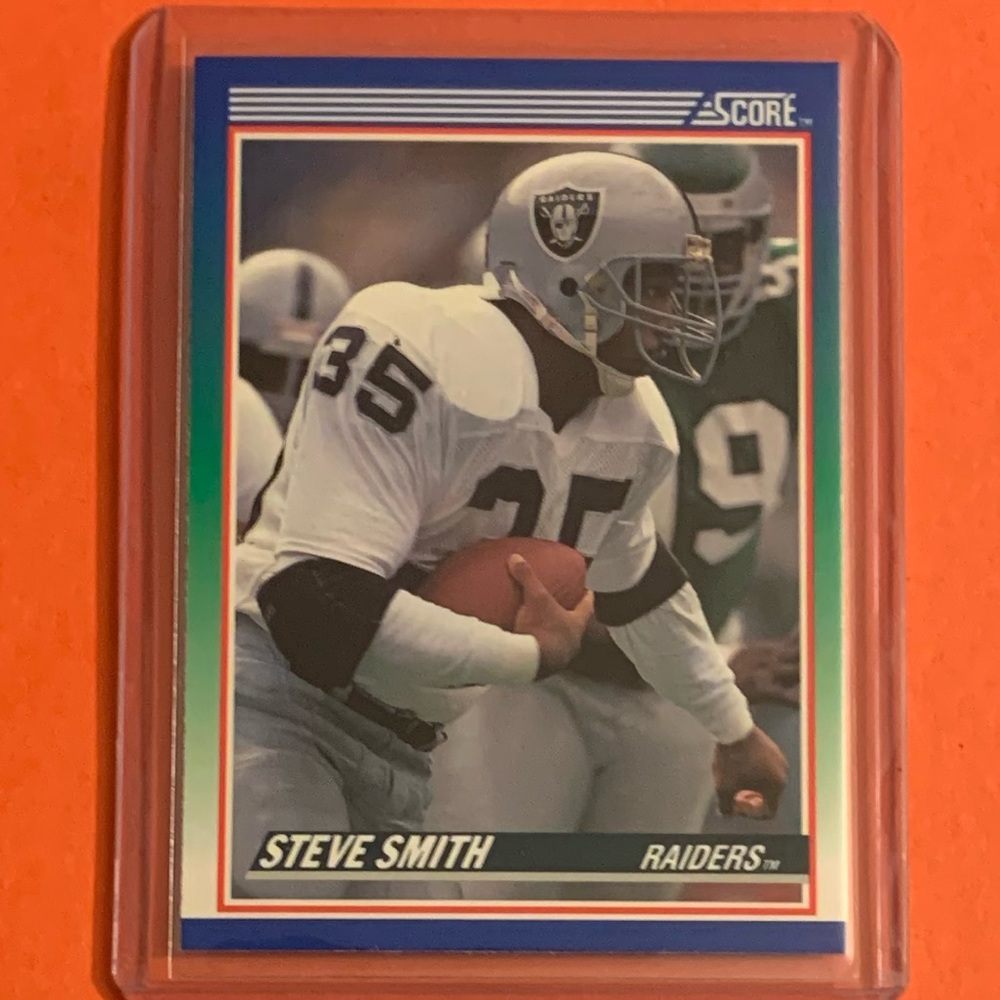 Steve Smith #80 1990 Score Football Trading Card